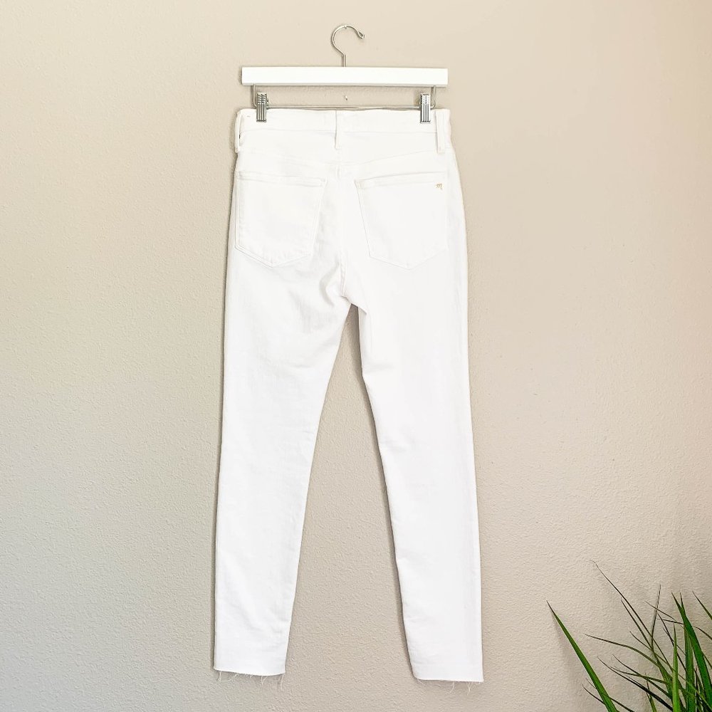 Madewell NWT button fly high rise jeans pure white - Picture 3 of 7
